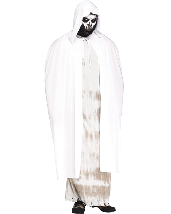 White Hooded Adult Cape 1.7m