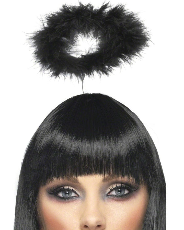 Marabou Feathered Black Halo