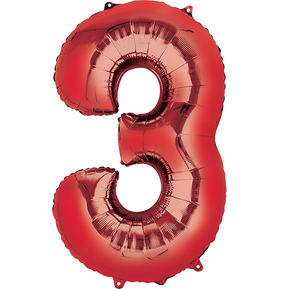 SuperShape Red Numeral 3.  L34