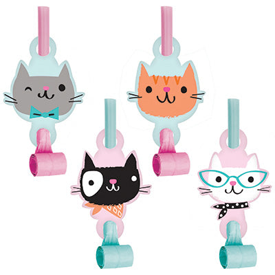 Purrfect Party Blowouts Pack of 8