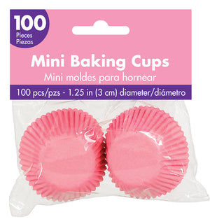 Mini Cupcake Cases New Pink Pack of 100