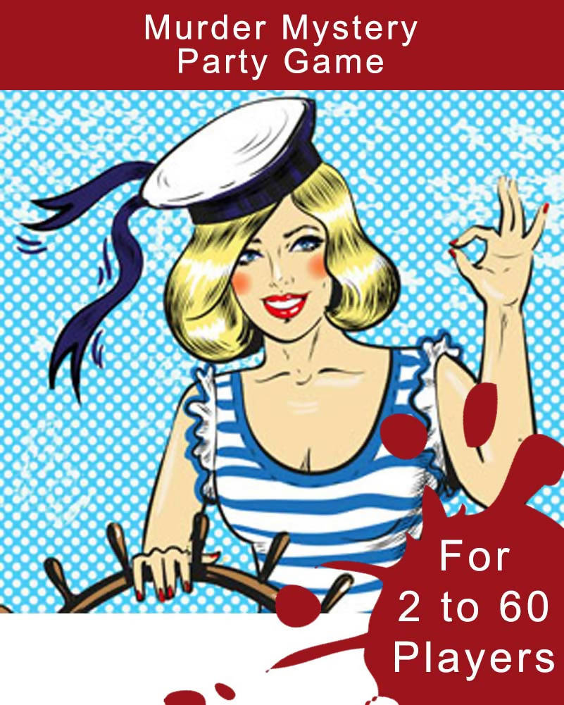 Caribbean Cruise Digital Murder Mystery Game for 2 to 60 Players