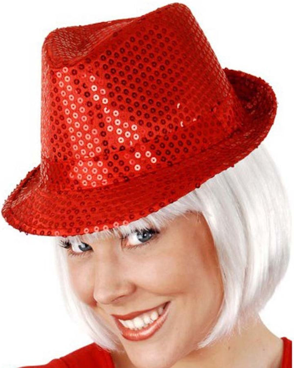 20s Red Sequinned Hat