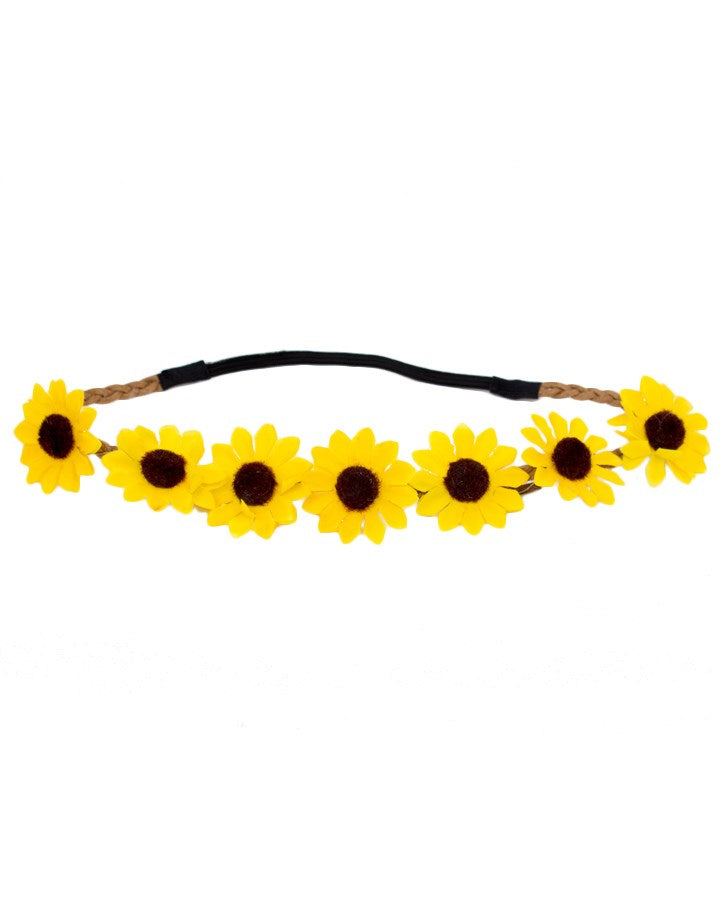 60s Yellow Daisy Chain Headband