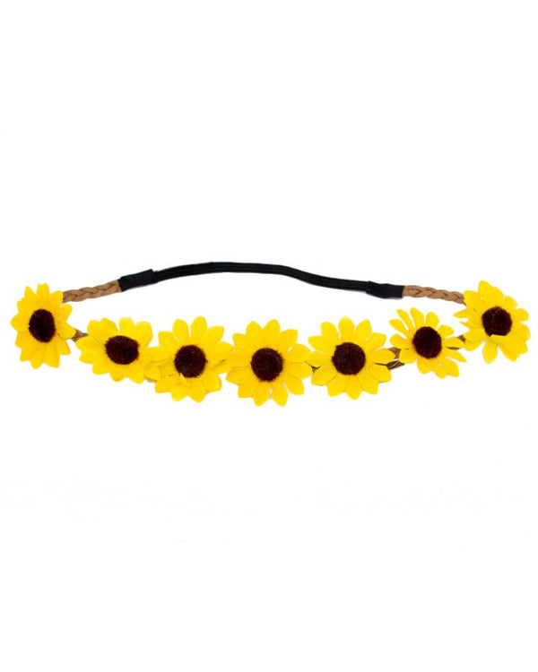 60s Yellow Daisy Chain Headband