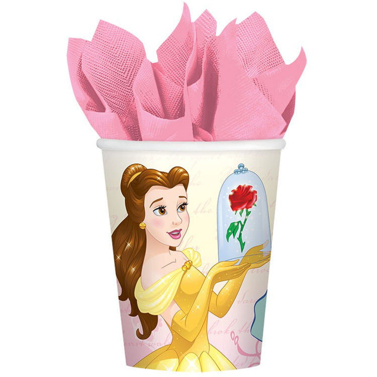 Disney Beauty and the Beast 266ml Paper Cups Pack of 8