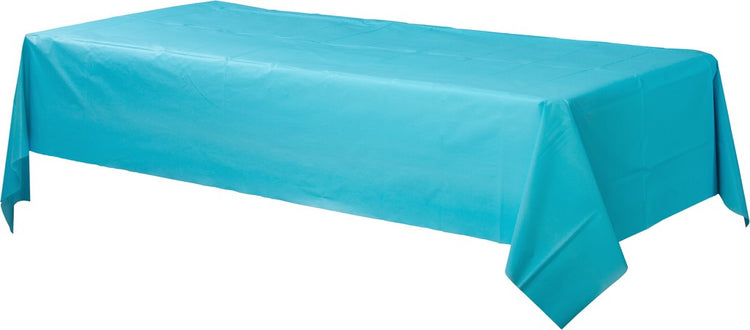 Caribbean Blue Plastic Tablecover