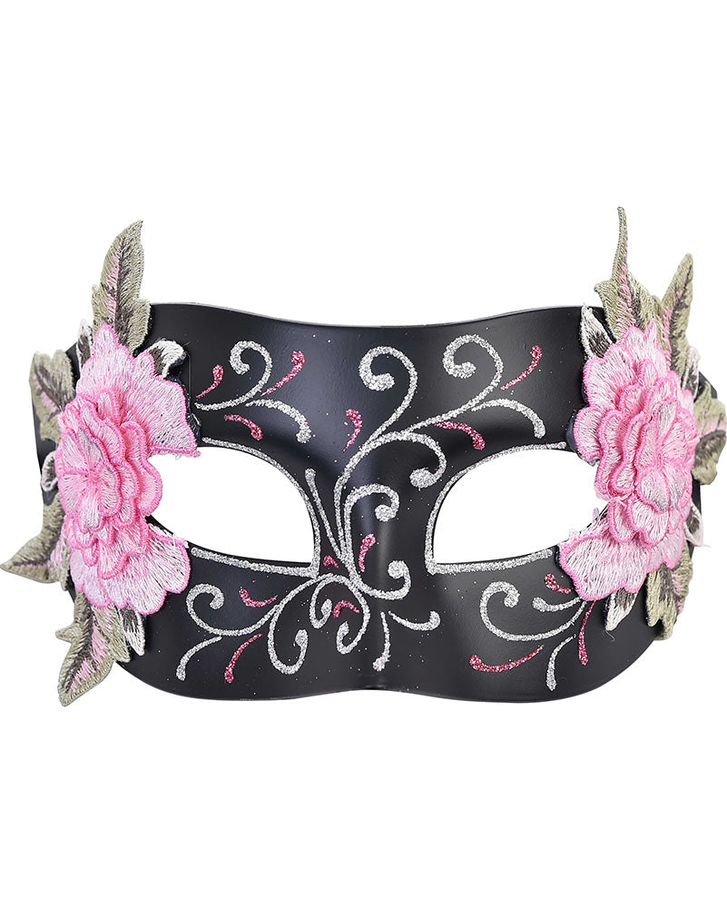 Aria Black and Pink Eye Mask