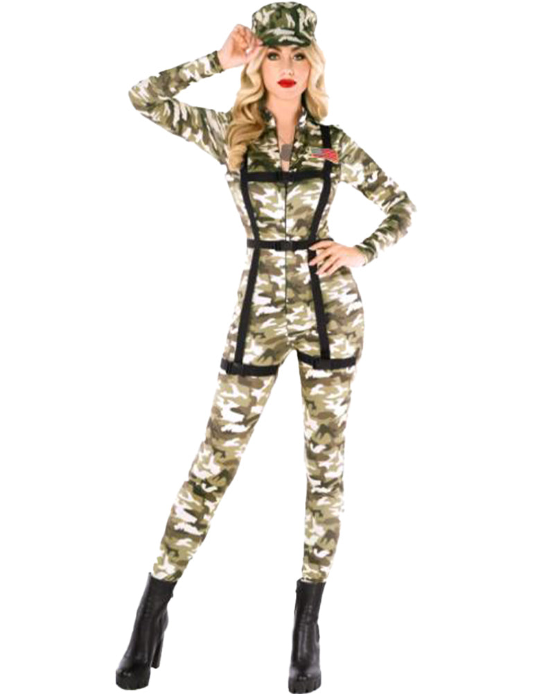 Army Bodysuit Camo Womens Costume