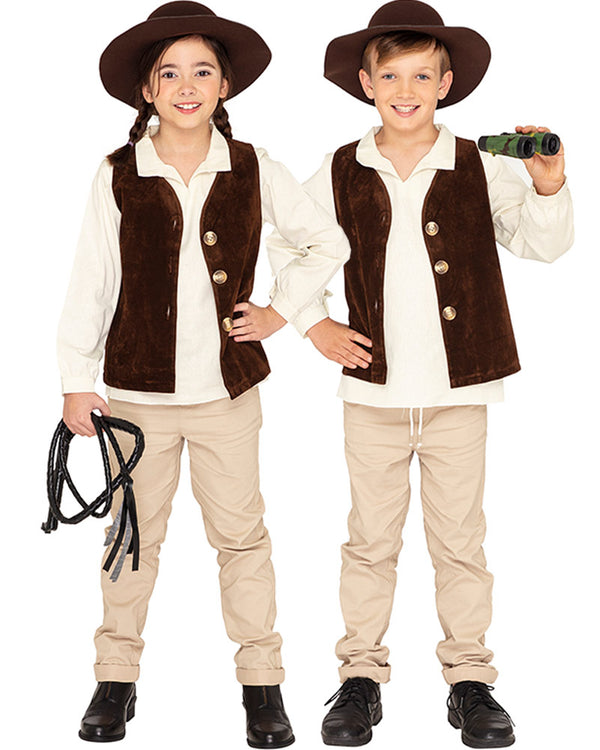 Australian Explorer Deluxe Kids Costume