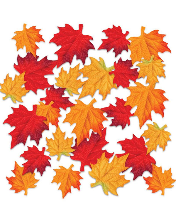 Autumn Leaves Deluxe Fabric Cutouts Pack of 48