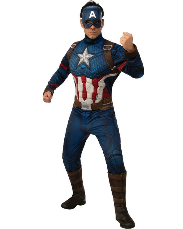 Avengers Endgame Deluxe Captain America Mens Costume