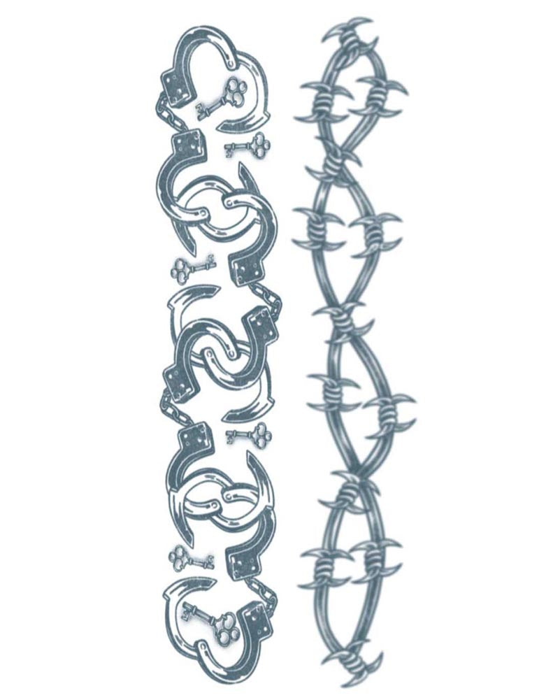 Body Bands Chained Love Temporary Tattoos