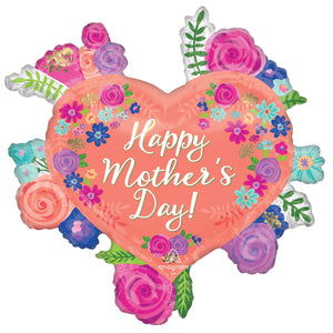 SuperShape Happy Mother's Day Floral Heart P35