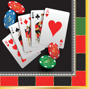 Roll The Dice Casino Beverage Napkins Pack of 16