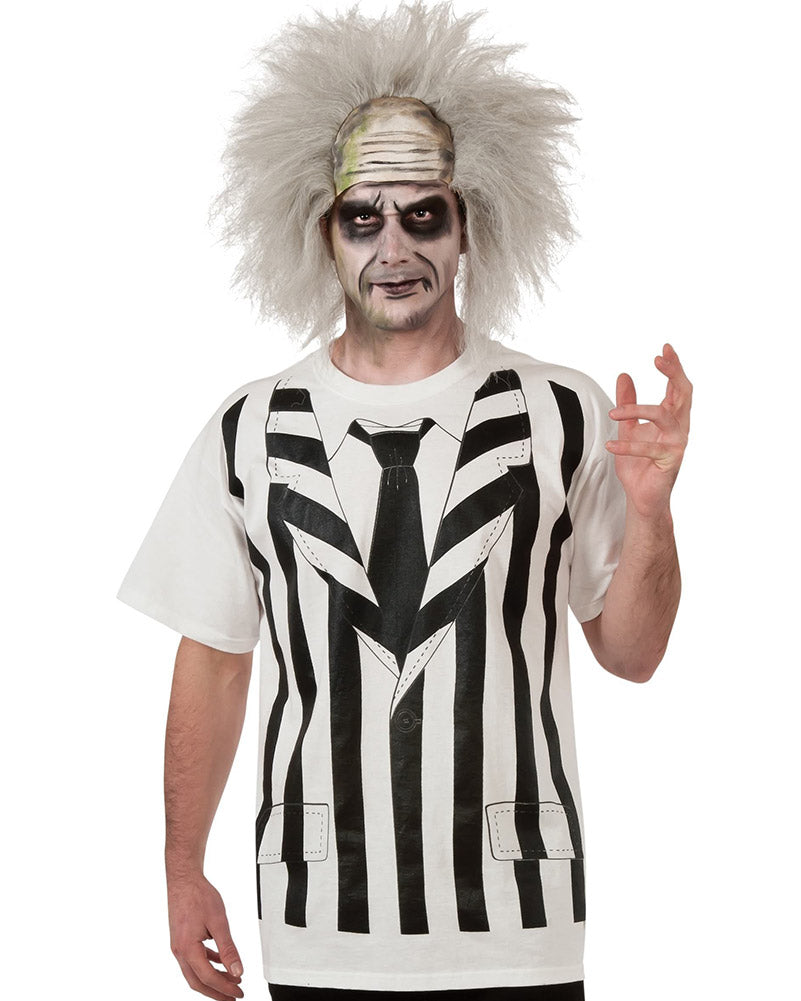 Beetlejuice Shirt and Wig Accessory Set