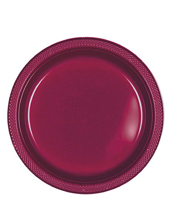 Berry 23cm Round Plastic Plates Pack of 20