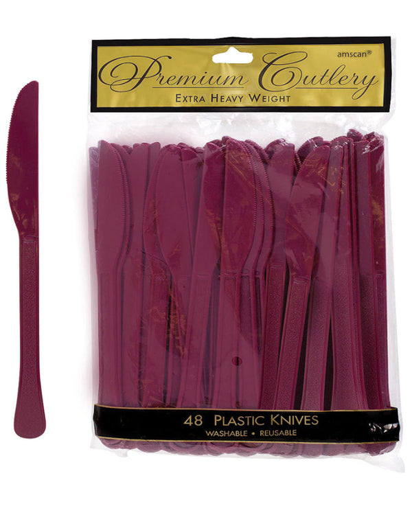 Berry Plastic Knives Pack of 20