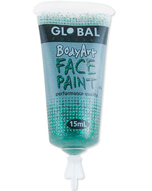 BodyArt Green Body Glitter Paint 15ml