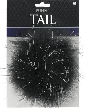 Black Bunny Feather Tail