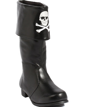 Black Patches Pirate Boys Shoes
