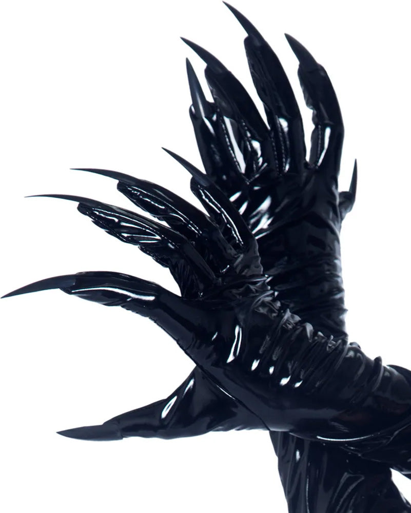Black Vinyl Claw Gloves