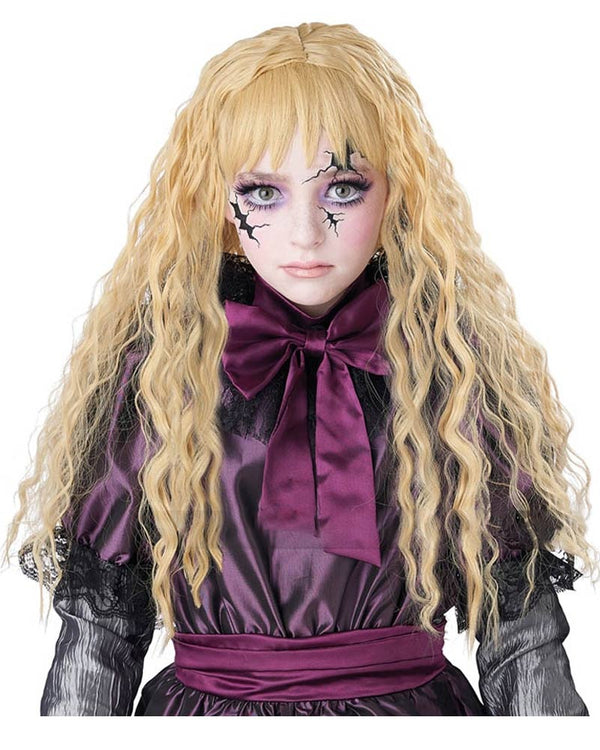 Blonde Creepy Doll Wig
