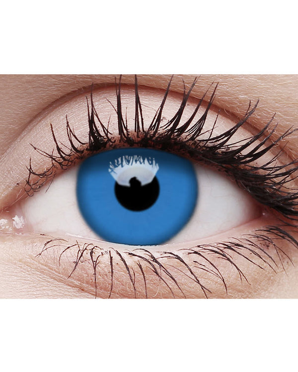 Blacklight Glow 14mm Blue Contact Lenses