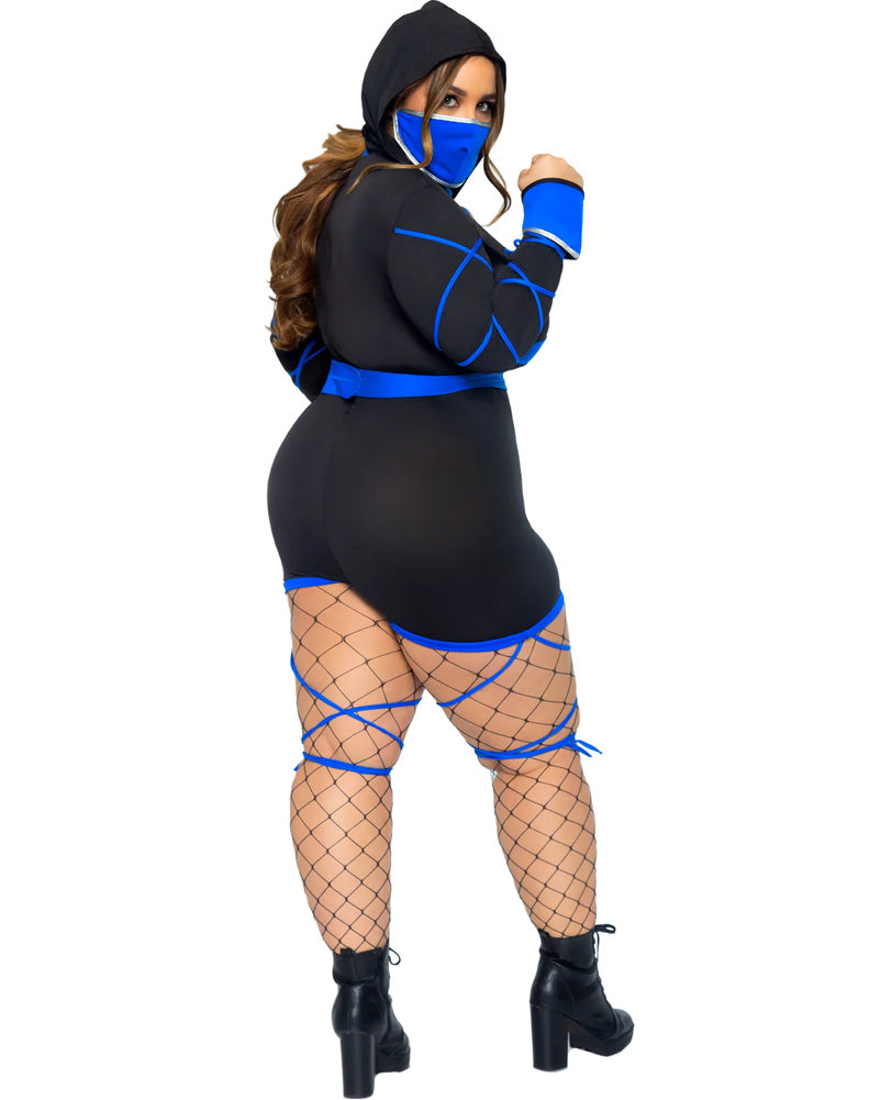 Blue Dragon Ninja Plus Size Womens Costume
