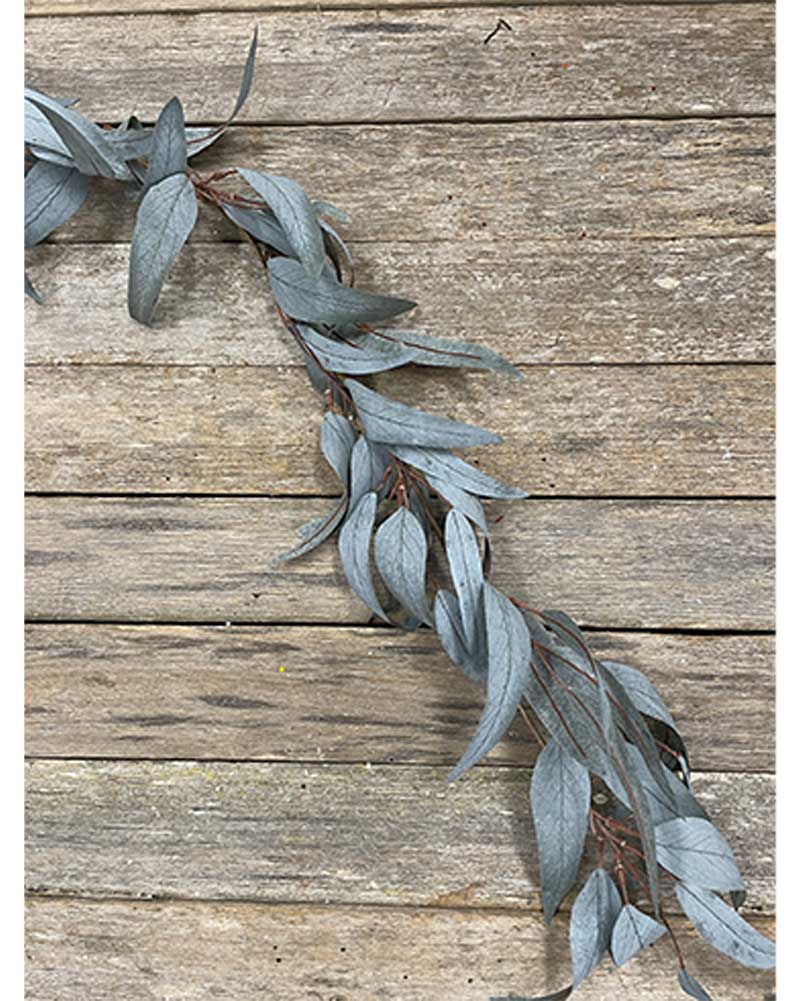 Blue-Gum Matte Leaf Christmas Garland 1.2m