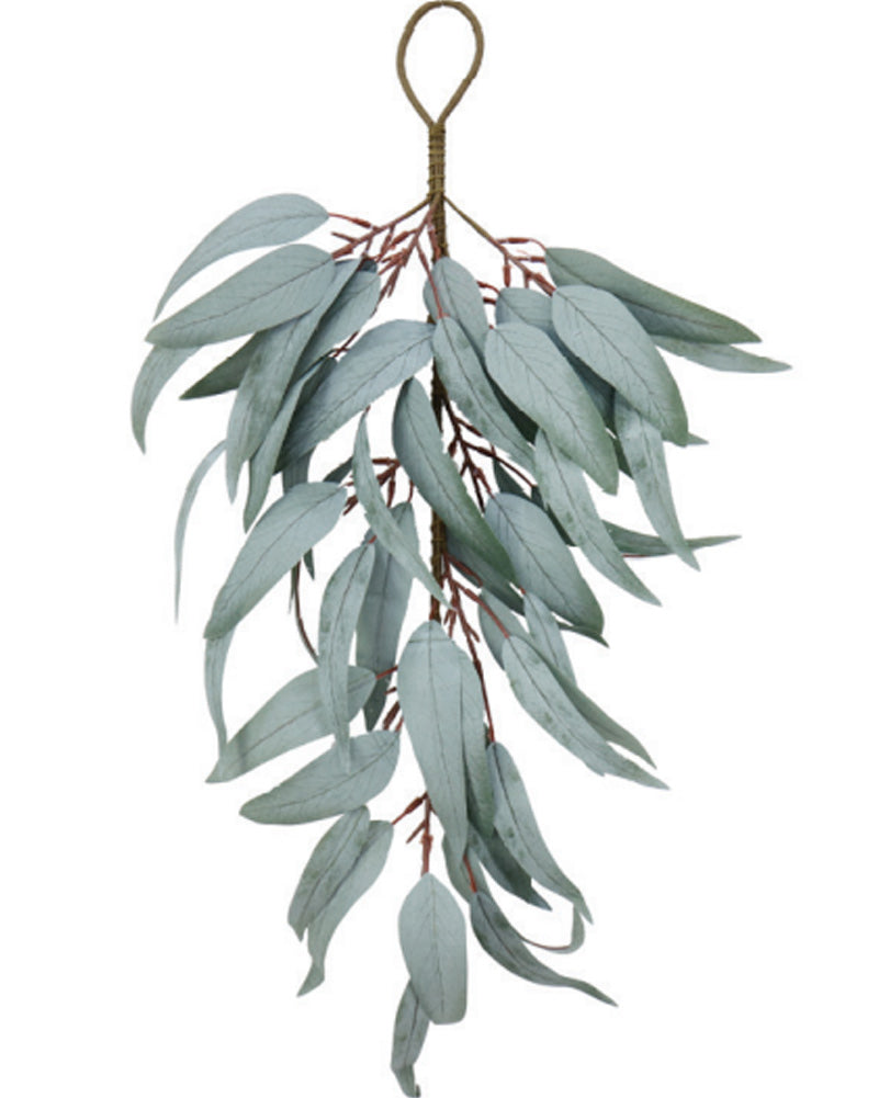 Christmas Blue Gum Matte Leaf Swag 60cm