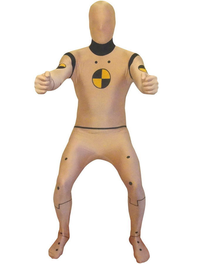 Crash Test Dummy Morphsuit Mens Costume