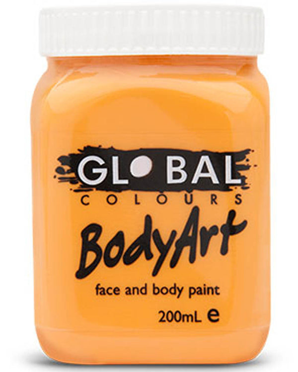 BodyArt Orange Paint Jar 200ml