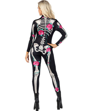 Botanical Skeleton Bodysuit Womens Costume