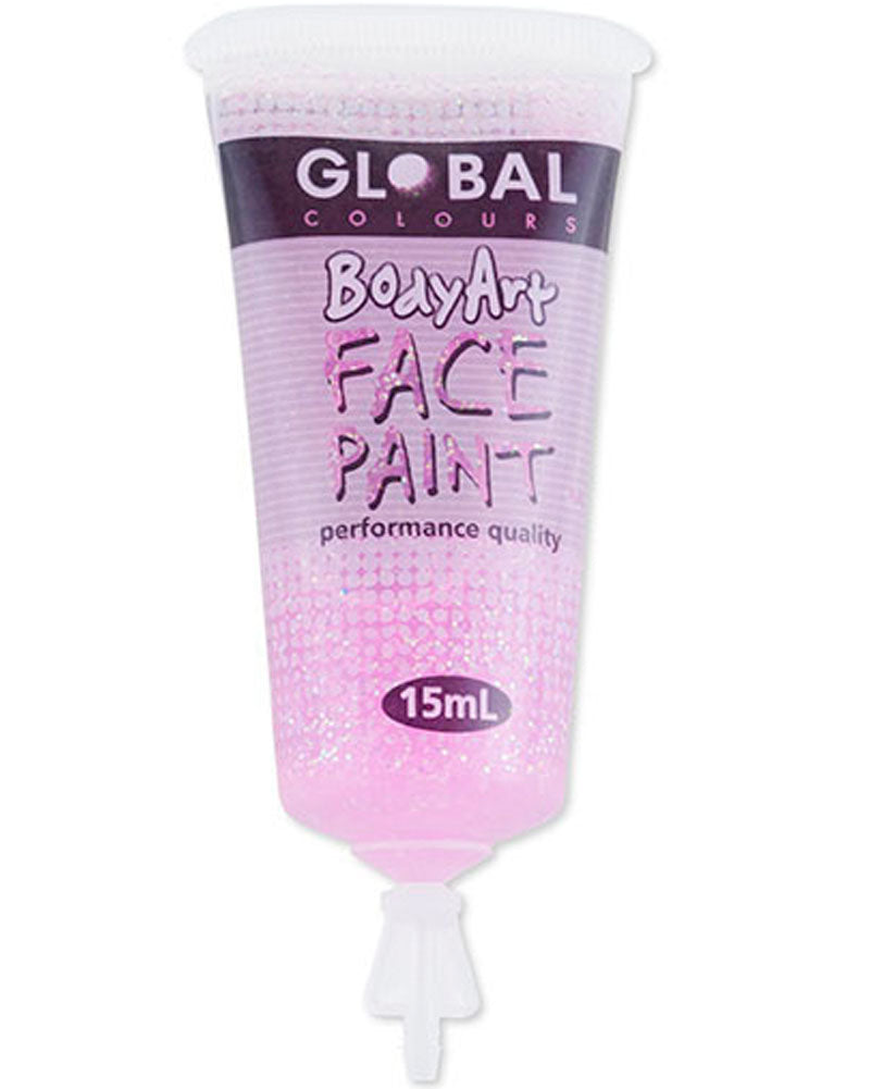 BodyArt Pink Body Glitter Paint 15ml