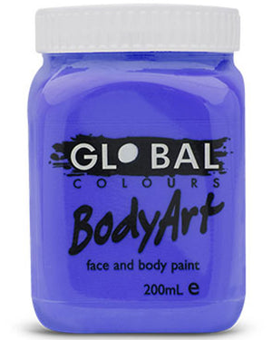 BodyArt Purple Paint Jar 200ml