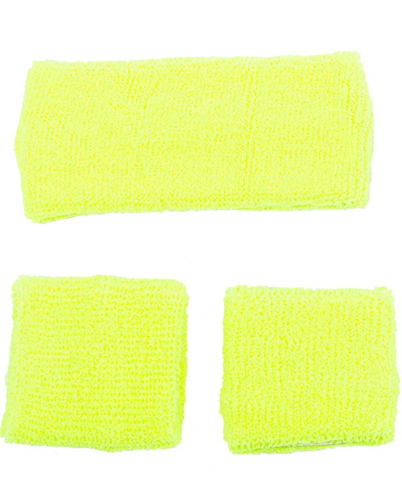Bright Neon Sweatband Set