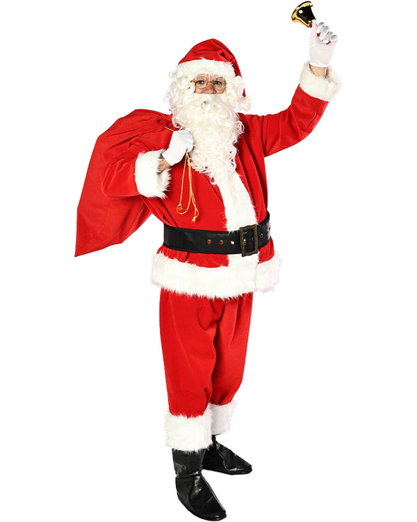 Complete Premium Velvet Santa Suit and Accessory Christmas Bundle