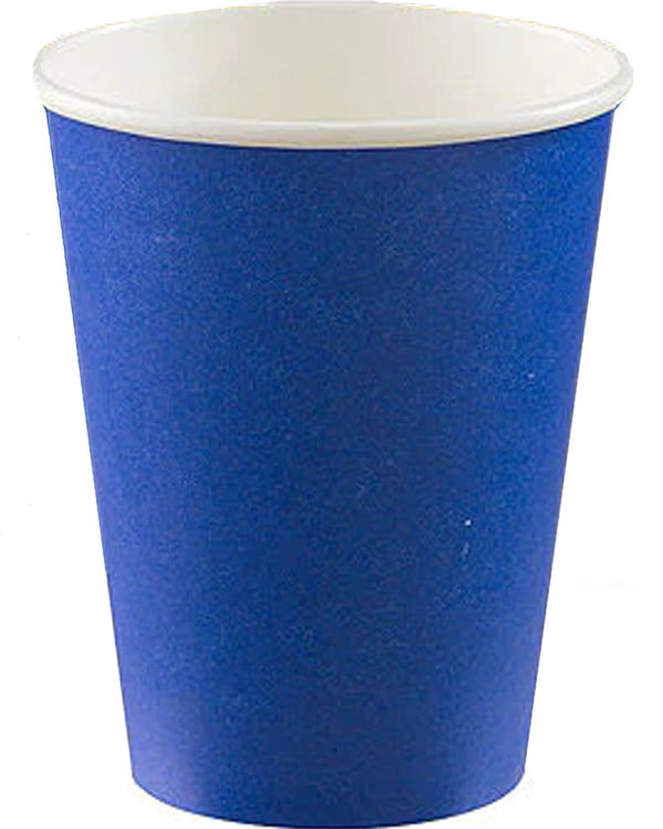 Bright Royal Blue 354ml Paper Coffee Cups Pack of 40