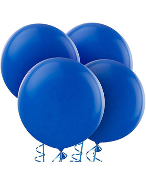 Bright Royal Blue 60cm Latex Balloons Pack of 4