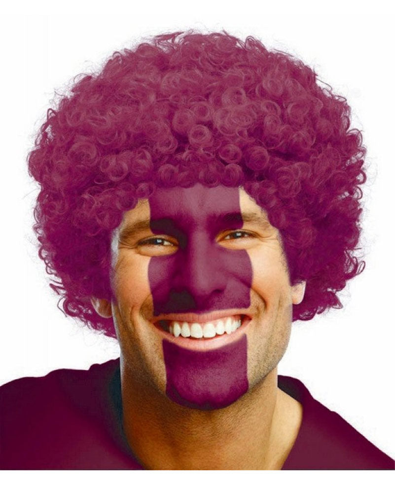 Burgundy Curly Wig