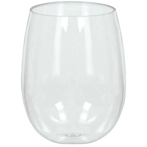Clear Premium Stemless Wine Glasses 354ml Pack of 8
