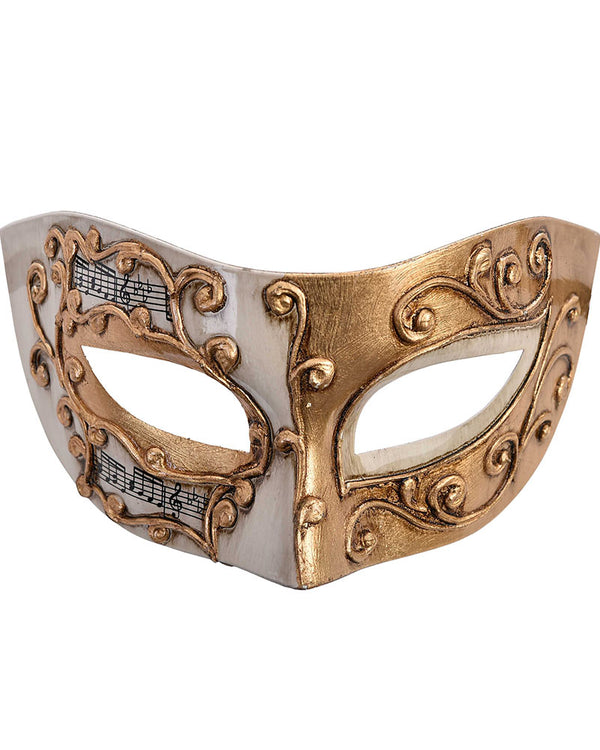 Camila Cream and Gold Eye Mask