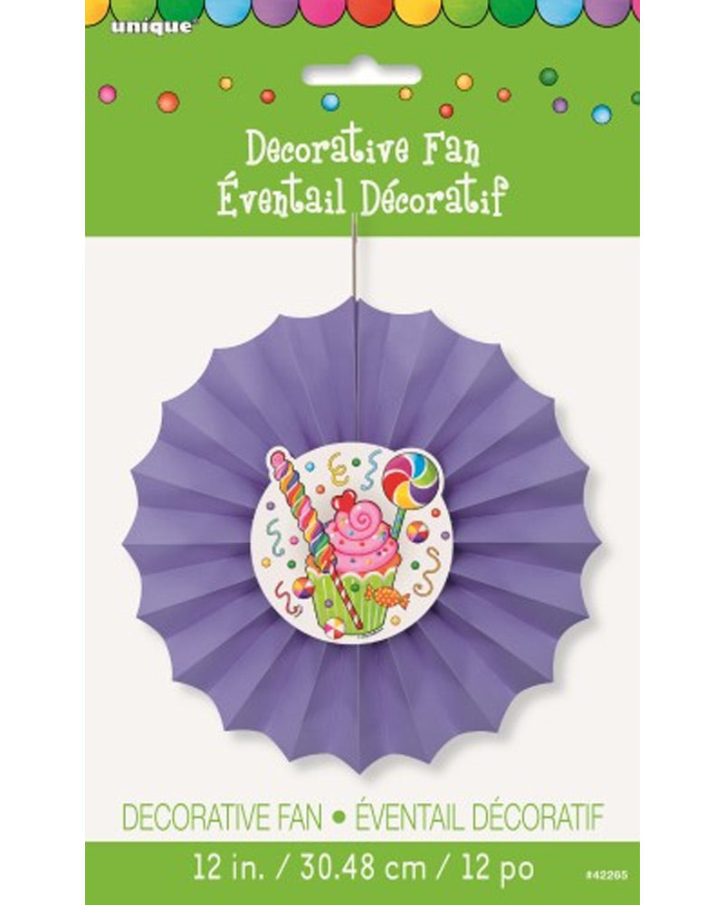 Candy Party Paper Fan Decoration 30cm