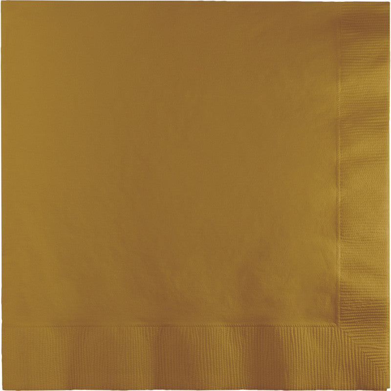 Glittering Gold Beverage Napkins Pack of 50