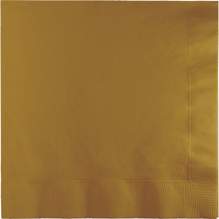 Glittering Gold Lunch Napkins Pack of 50