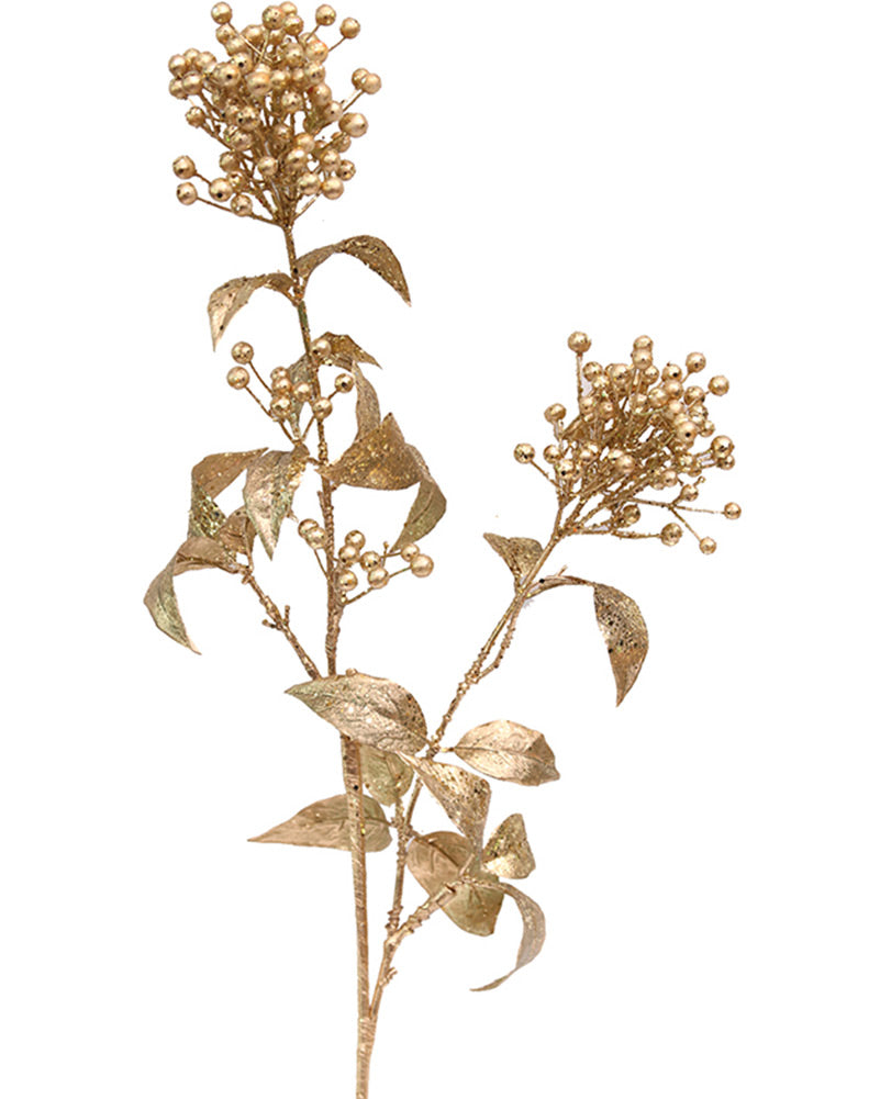 Christmas Champagne Berry Stem 86cm