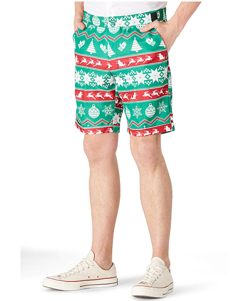 Christmas Green Nordic Mens Summer Suitmeister