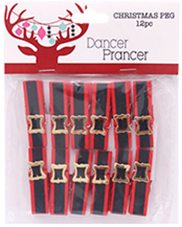 Christmas Pegs Pack of 8