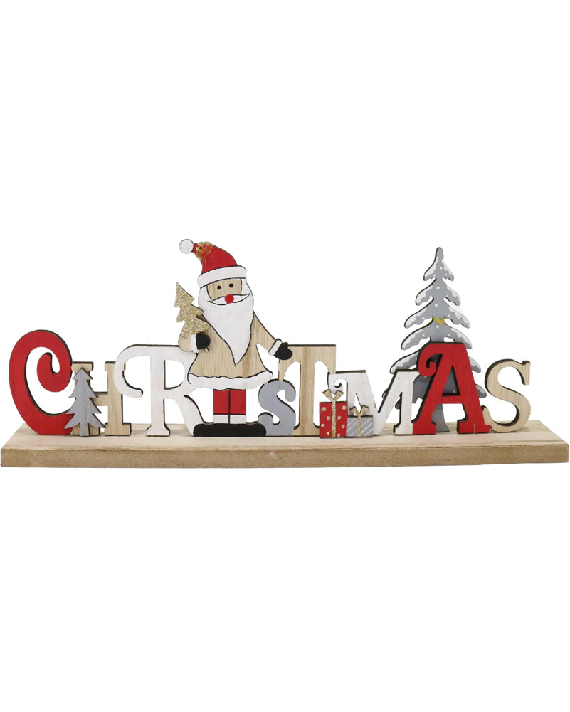 Christmas Santa Table Sign 29cm